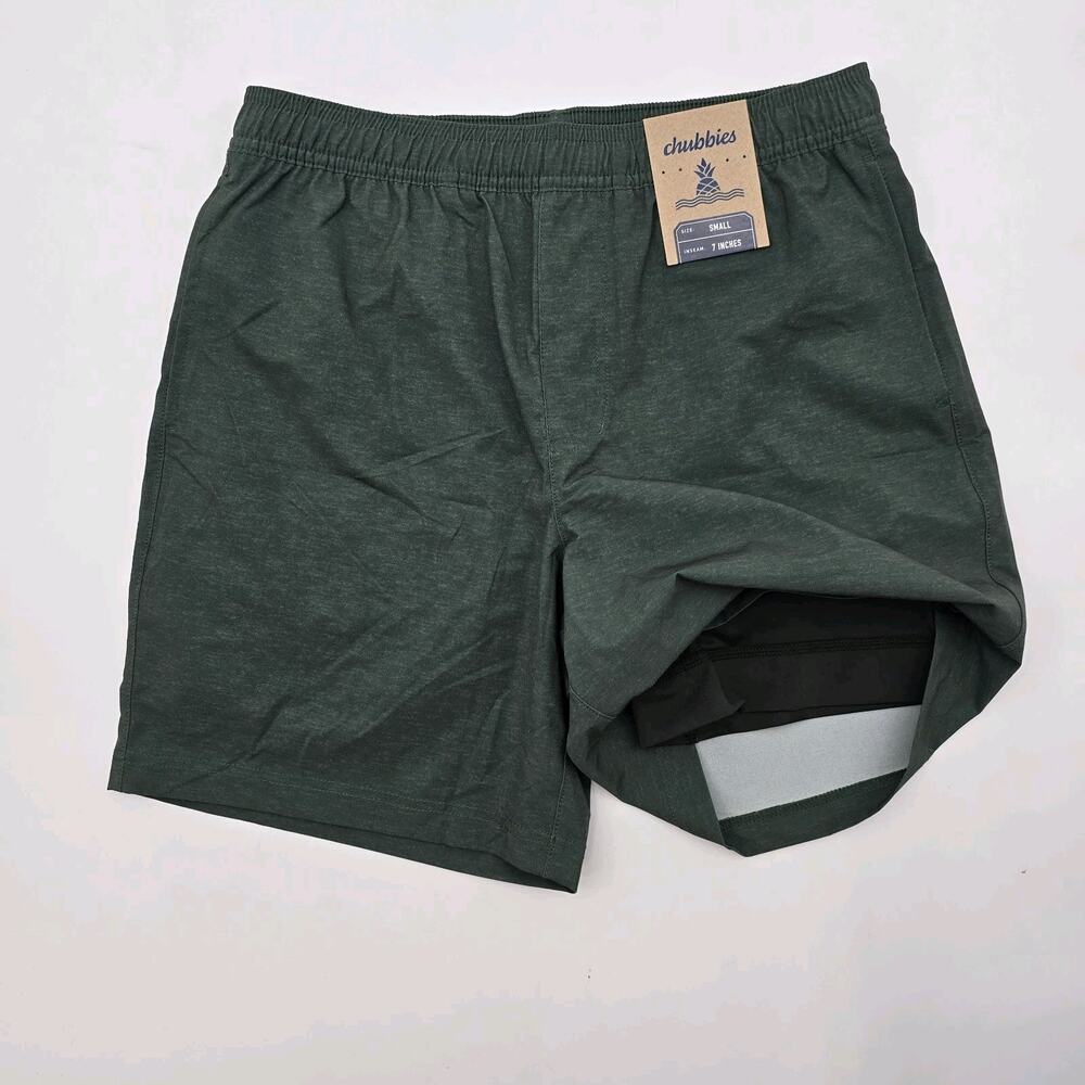 Chubbies Shorts Mens Green Boxer Lined Athlounger Olive You Gots